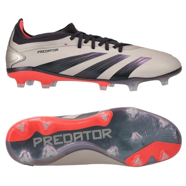 adidas Predator Pro Fg Vivid Horizon - Platin Metallic/aurora Black/turbo - Grass (Fg), size 48⅔ on Productcaster.