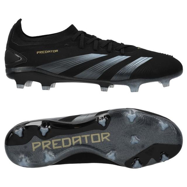 adidas Predator Pro Fg Dark Spark - Core Black/carbon/gold Metallic - Grass (Fg), size 36⅔ on Productcaster.