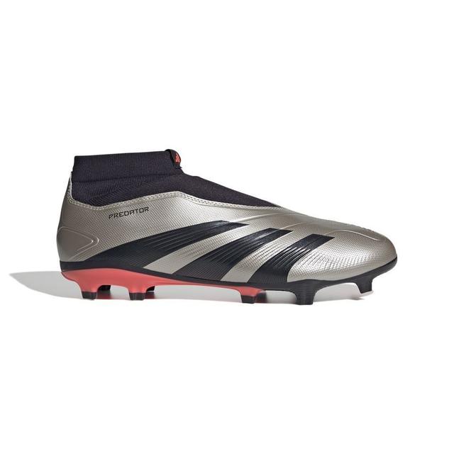 adidas Predator League Laceless Fg Vivid Horizon - Platin Metallic/aurora Black/turbo - Grass (Fg), size 46 on Productcaster.