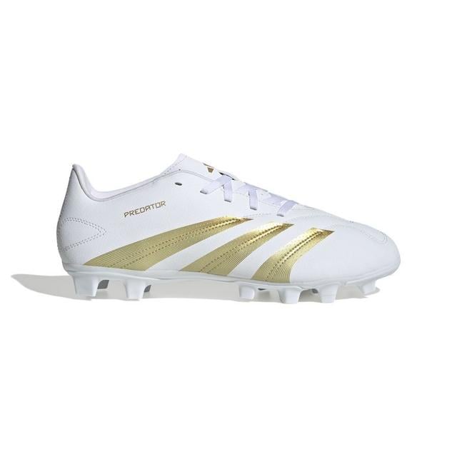 adidas Predator Club FxG Day Spark - Weiß/Gold/Weiß - ['Rasen (FG)', 'Kunstrasen (AG)'], Größe 46⅔ on Productcaster.