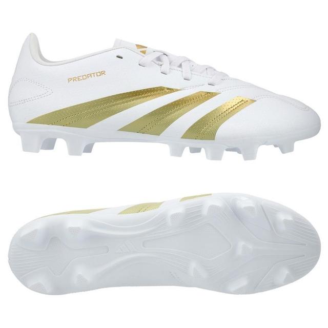 adidas Predator Club Fxg Day Spark - Footwear White/gold Metallic/footwear White, size 44⅔ on Productcaster.