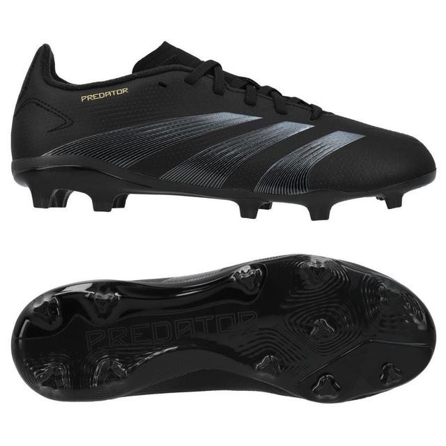 adidas Predator League Fg Dark Spark - Core Black/carbon/gold Metallic Kids - Grass (Fg), size 38⅔ on Productcaster.