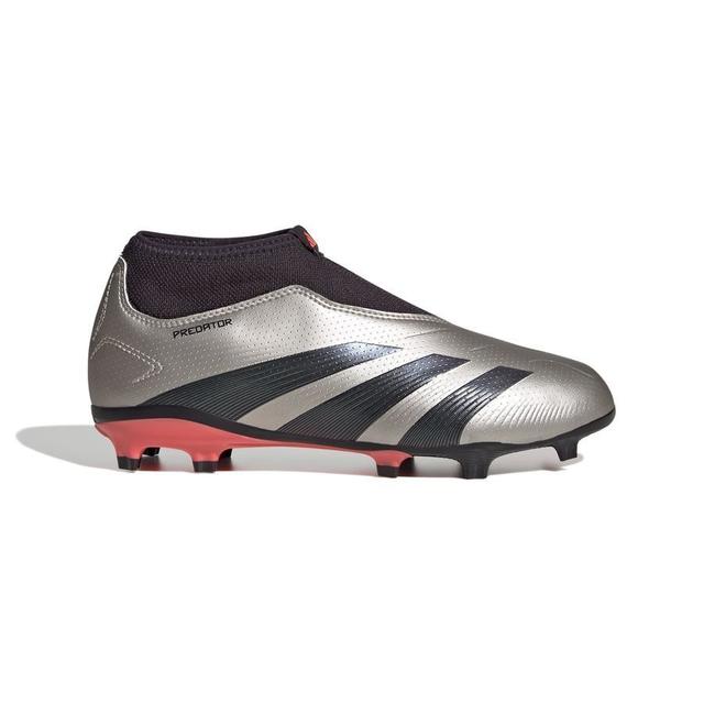 adidas Predator League Laceless Fg Vivid Horizon - Platin Metallic/aurora Black/turbo Kids - Grass (Fg), size 38 on Productcaster.