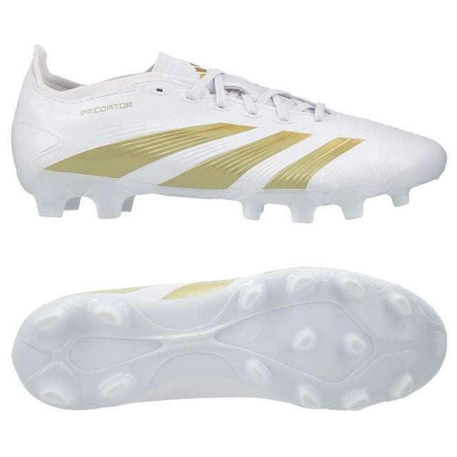 adidas Predator League Mg Day Spark - Footwear White/gold Metallic/footwear White, size 48 on Productcaster.