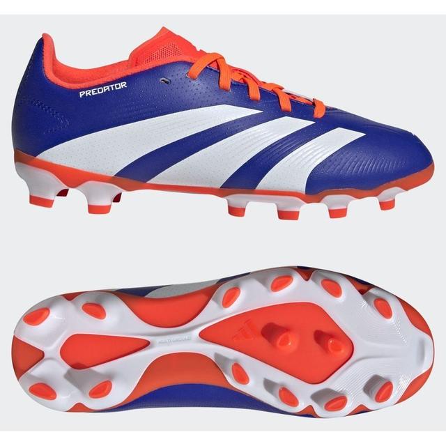 adidas Predator League MG Advancement - Lucid Blue/Hvit/Rød Barn - ['Gress (FG)', 'Kunstgress (AG)'], størrelse 38 on Productcaster.