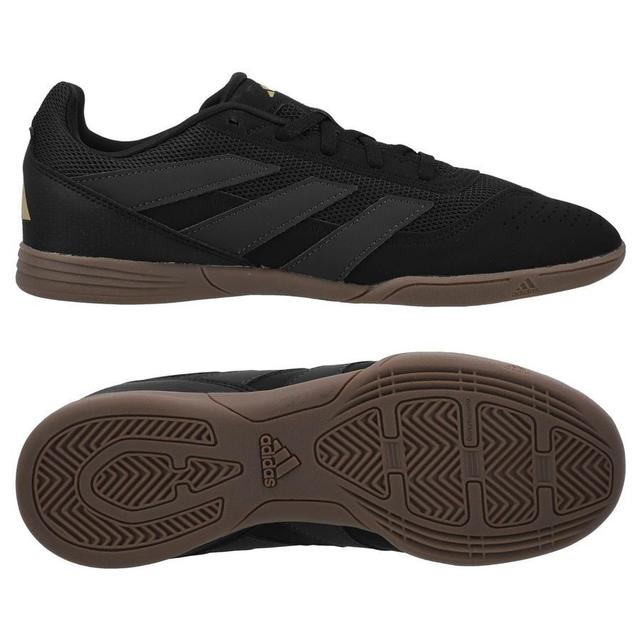 adidas Predator Club Sala In Dark Spark - Core Black/carbon/gold Metallic Kids - Indoor (Ic), size 28 on Productcaster.