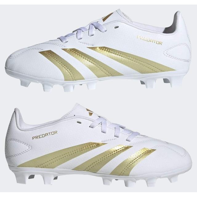 adidas Predator Club Fxg Day Spark - Footwear White/gold Metallic/footwear White Kids, size 28½ on Productcaster.