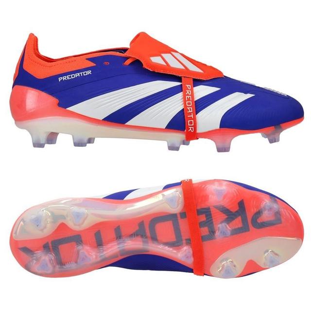 adidas Predator Elite Fold-over Tongue Fg Advancement - Lucid Blue/footwear White/solar Red - Grass (Fg), size 38⅔ on Productcaster.