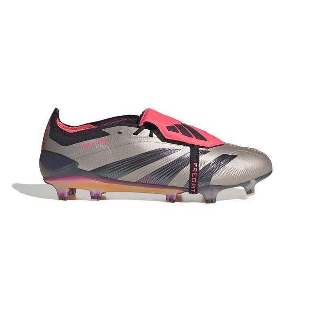 adidas Predator Elite Fold-over Tongue Fg Vivid Horizon - Platin Metallic/aurora Black/turbo - Grass (Fg), size 44 on Productcaster.