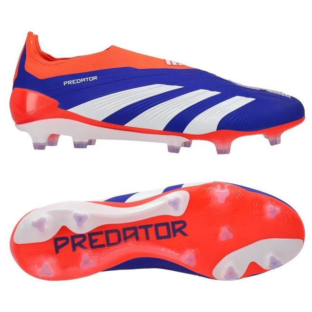 adidas Predator Elite Laceless Fg Advancement - Lucid Blue/footwear White/solar Red, size 40 on Productcaster.