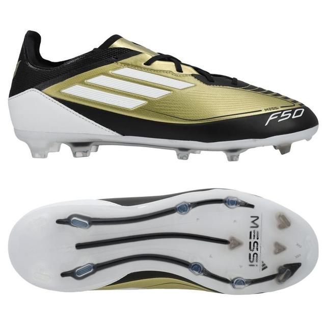 adidas F50 Messi Pro Fg Triunfo Dorado - Gold Metallic/footwear White/core Black Kids - Grass (Fg), size 28 on Productcaster.