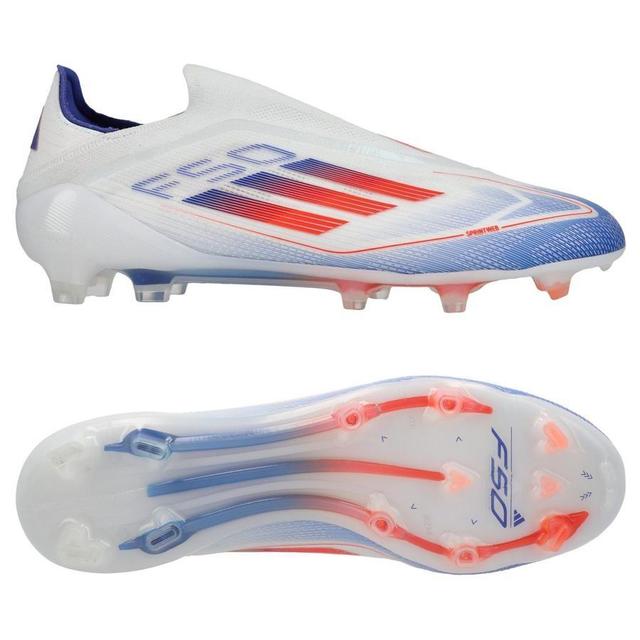 adidas F50 Elite Laceless Fg Advancement - Footwear White/solar Red/lucid Blue, size 48⅔ on Productcaster.