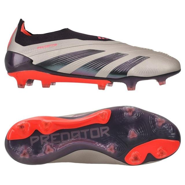 adidas Predator Elite Laceless Fg Vivid Horizon - Platin Metallic/aurora Black/turbo - Grass (Fg), size 36 on Productcaster.