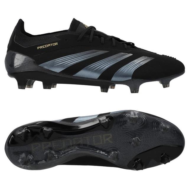 adidas Predator Elite Fg Dark Spark - Core Black/carbon/gold Metallic - Grass (Fg), size 36 on Productcaster.