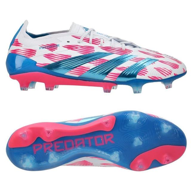 adidas Predator Elite Fg Reemergence - Footwear White/solar Blue/solar Pink - Grass (Fg), size 47⅓ on Productcaster.