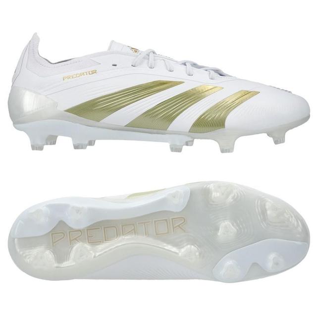 adidas Predator Elite Fg Day Spark - Footwear White/gold Metallic/footwear White - Grass (Fg), size 36⅔ on Productcaster.