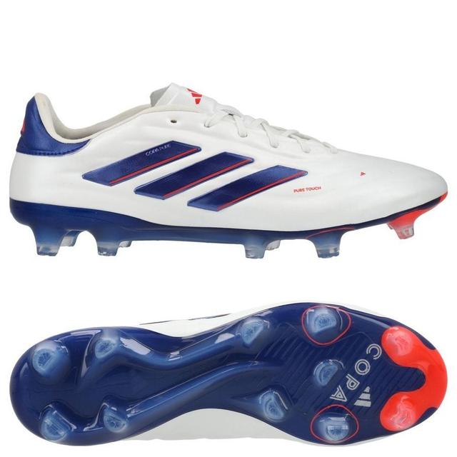 adidas Copa Pure 2 Elite Fg Advancement - Footwear White/lucid Blue/solar Red - Grass (Fg), size 36⅔ on Productcaster.