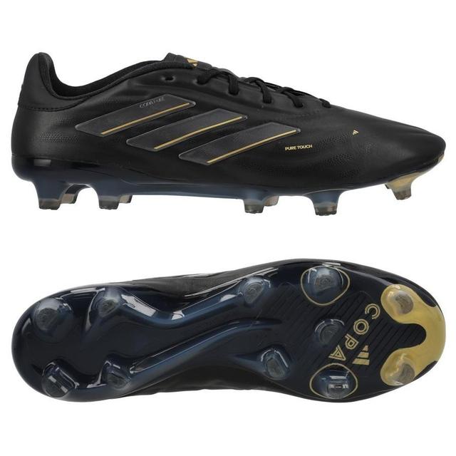 adidas Copa Pure 2 Elite Fg Dark Spark - Core Black/carbon/gold Metallic - Grass (Fg), size 36⅔ on Productcaster.