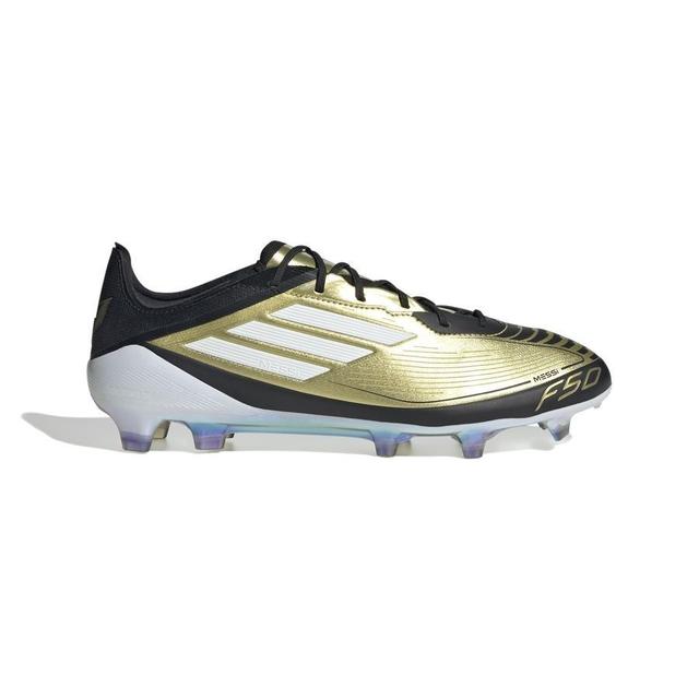 adidas F50 Messi Elite Fg Triunfo Dorado - Gold Metallic/footwear White/core Black - Grass (Fg), size 46 on Productcaster.