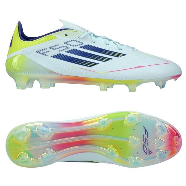 adidas F50 Elite Fg Stellar Icon - Almost Blue/semi Lucid Blue/gelb - Rasen (Fg), Größe 45⅓ on Productcaster.