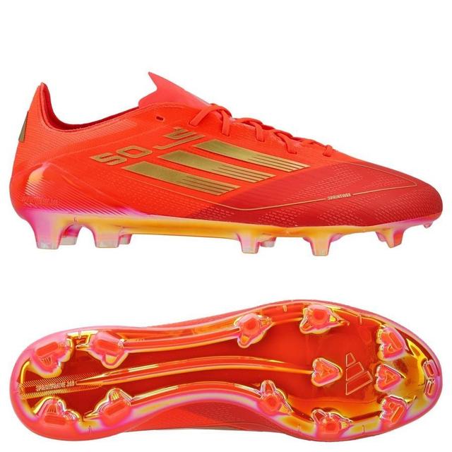 adidas F50 Elite Fg Two Horizons - Solar Red/gold Metallic/bright Red Limited Edition - Grass (Fg), size 46⅔ on Productcaster.