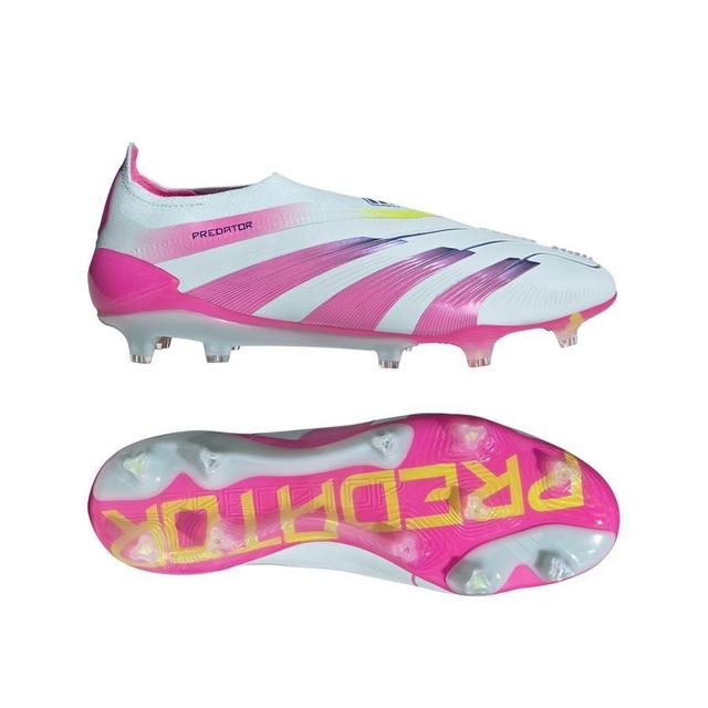 adidas Predator Elite Laceless Fg Stellar Icon - Almost Blue/lucid Pink/gelb - Rasen (Fg), Größe 48⅔ on Productcaster.