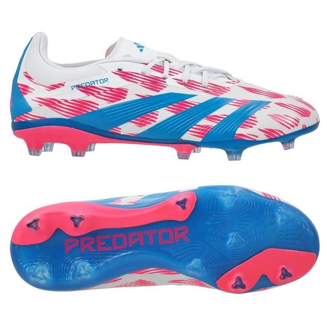 adidas Predator Elite Fg Reemergence - Footwear White/solar Blue/solar Pink Kids - Grass (Fg), size 33 on Productcaster.