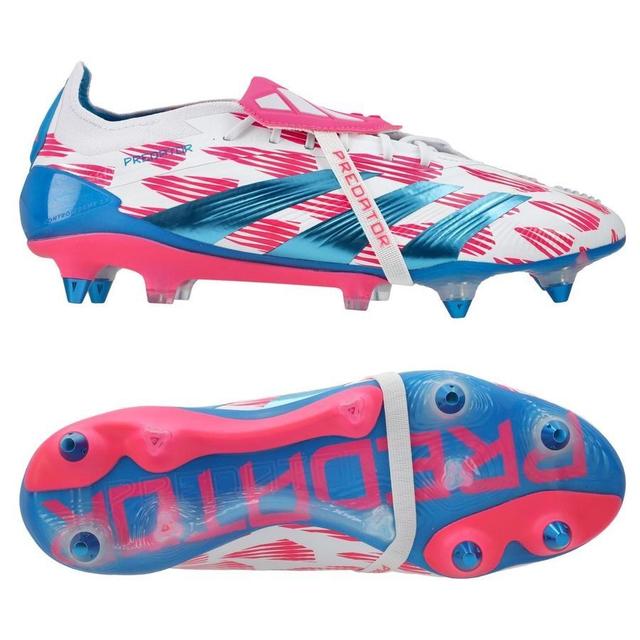 adidas Predator Elite Fold-over Tongue Sg Reemergence - Footwear White/solar Blue/solar Pink - Soft Ground (Sg), size 36 on Productcaster.