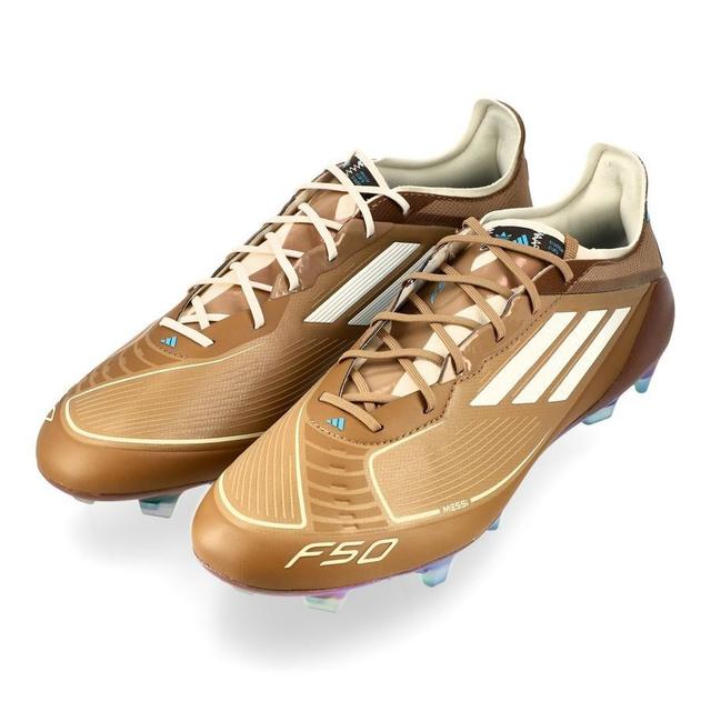 adidas F50 Messi X Bad Bunny Elite Fg - Cardboard/cream White/bright Cyan Limited Edition - Grass (Fg), size 43⅓ on Productcaster.