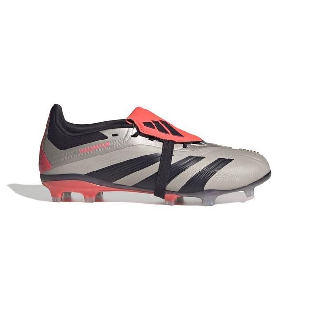 adidas Predator Elite Fold-over Tongue Fg Vivid Horizon - Platin Metallic/aurora Black/turbo Kids - Grass (Fg), size 28½ on Productcaster.