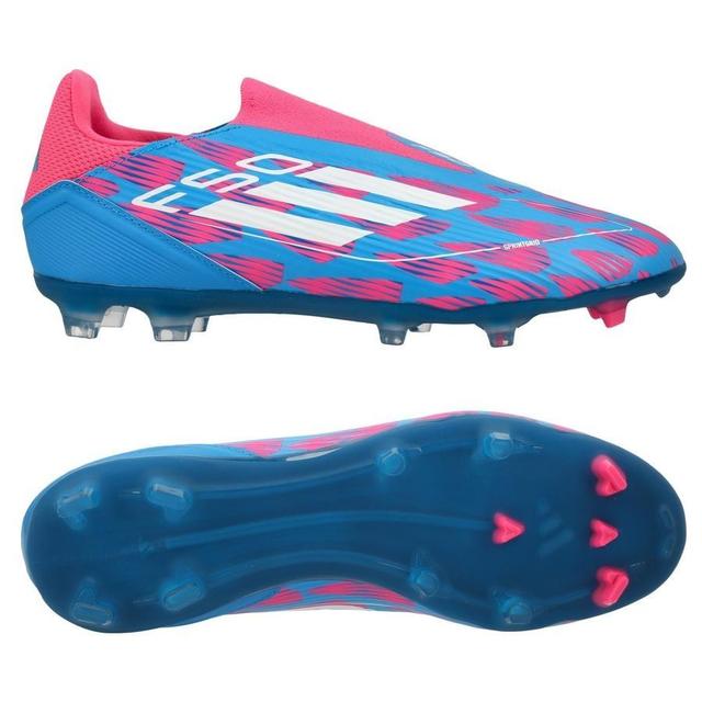 adidas F50 League Laceless Fg/ag Reemergence - Solar Blue/footwear White/solar Pink, size 46 on Productcaster.