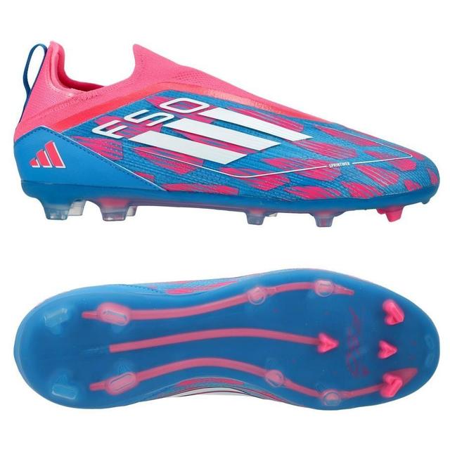 adidas F50 Pro Laceless Fg Reemergence - Solar Blue/footwear White/solar Pink Kids - Grass (Fg), size 36 on Productcaster.