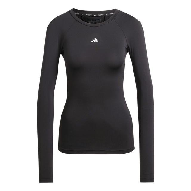 adidas Baselayer Techfit Long Sleeves - Black Women, size Large on Productcaster.