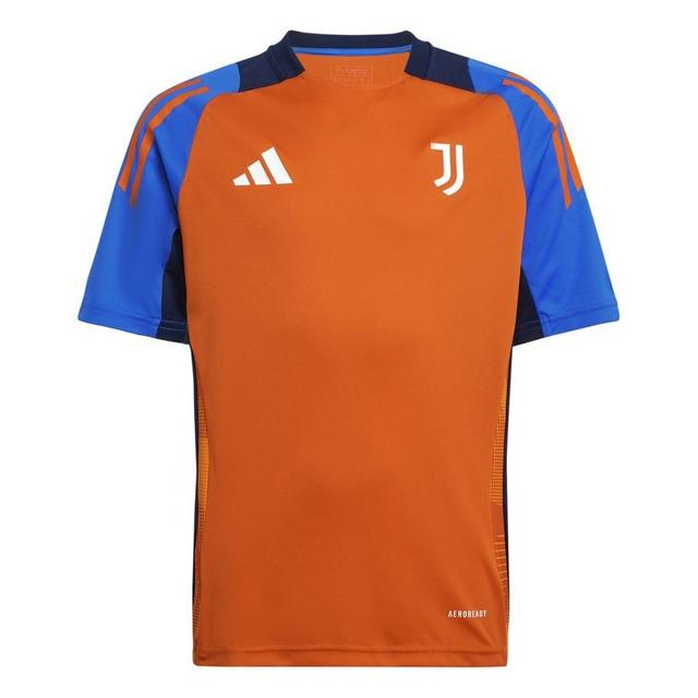 Juventus Training T-shirt Tiro 24 - Team Orange/royal Blue Kids - , size 164 cm on Productcaster.