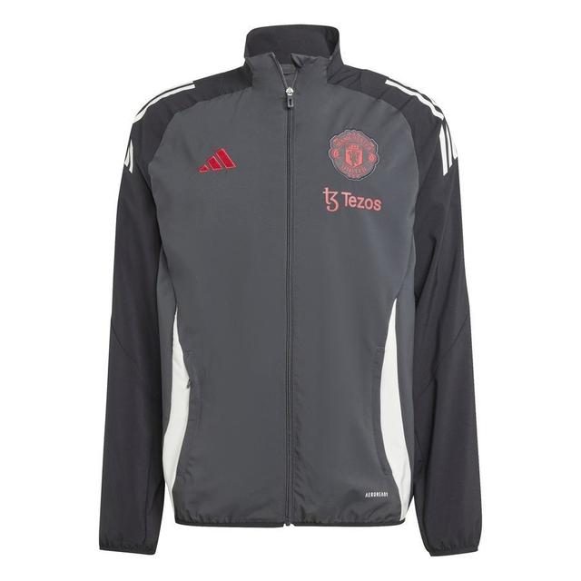 Manchester United Training Jacket Presentation Tiro 24 Eu - Carbon/black - adidas, size X-Large on Productcaster.