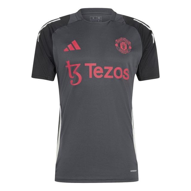 Manchester United Training T-shirt Tiro 24 Eu - Carbon/black - adidas, size XX-Large on Productcaster.