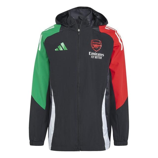 Arsenal Jacket Tiro 24 All Weather Eu - Black - adidas, size Small on Productcaster.