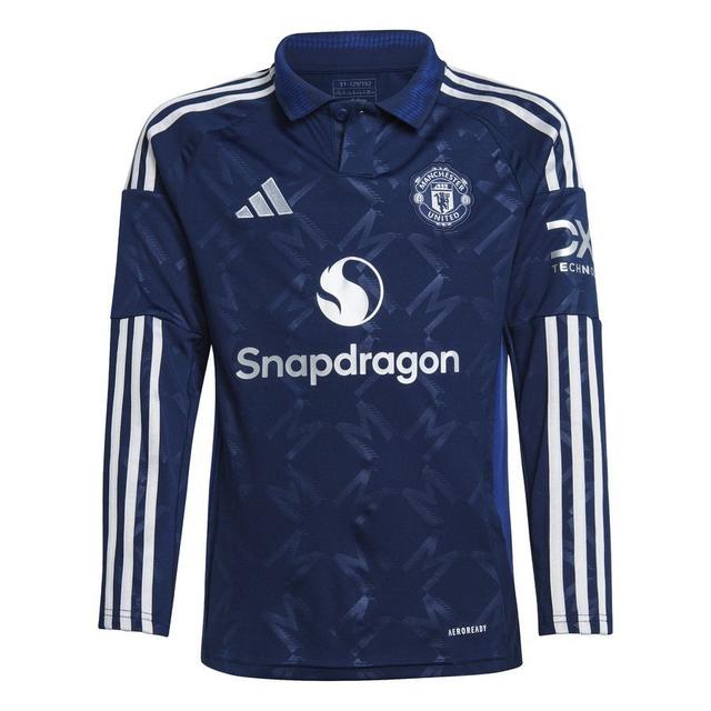 Manchester United Uitshirt 2024/25 Kids Lange Mouwen - adidas, maat 176 cm on Productcaster.