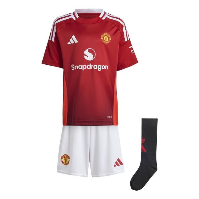 Manchester United Home Shirt 2024/25 Mini-kit Kids - adidas, size 92cm on Productcaster.