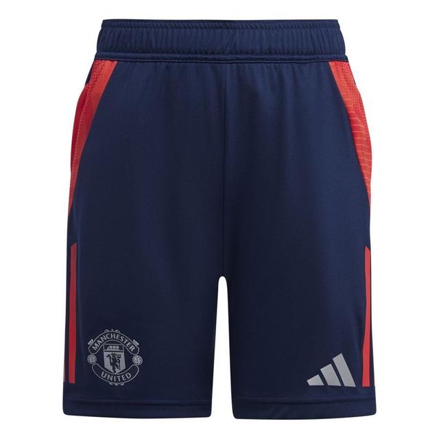 Manchester United Training Shorts Tiro 24 - Night Indigo/bright Red Kids - , size 176 cm on Productcaster.