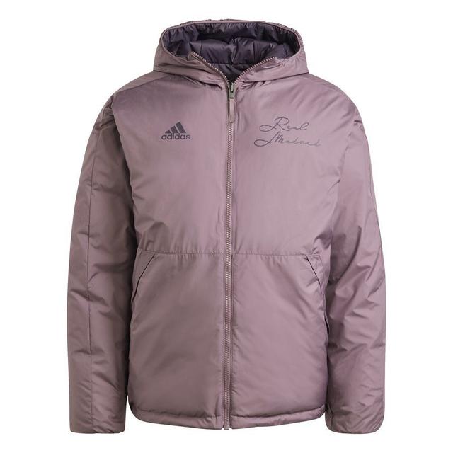 Real Madrid Winter Jacket Down Szn Reversible - Purple - adidas, size X-Large on Productcaster.