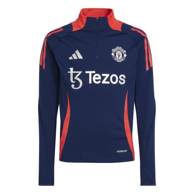 Manchester United Training Shirt Tiro 24 - Night Indigo/bright Red Kids - , size 176 cm on Productcaster.