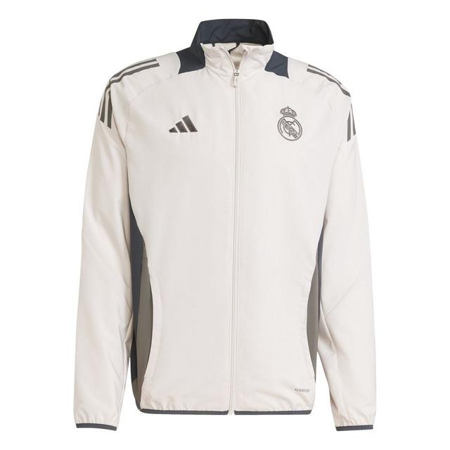 Real Madrid Training Jacket Presentation Tiro 24 Eu - Putty Mauve/dark Grey/charcoal Heather - adidas, size 3XL on Productcaster.