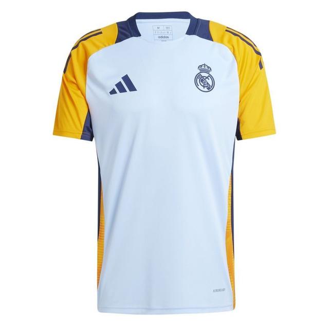 Real Madrid Training T-shirt Tiro 24 - Glow Blue/crew Orange/team Navy - , size ['Medium'] on Productcaster.