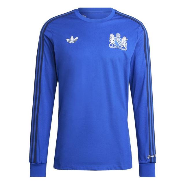 Manchester United Shirt George Best - Bold Blue Long Sleeves - adidas, size Small on Productcaster.