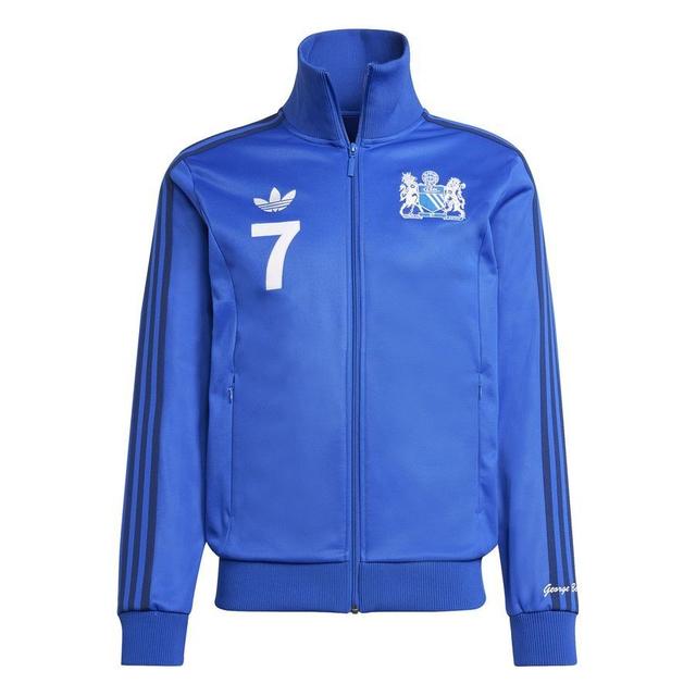 Manchester United Track Top George Best - Bold Blue - adidas, size Small on Productcaster.