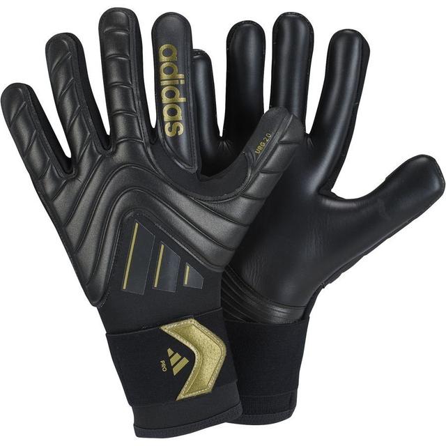 adidas Goalkeeper Gloves Copa Pro Dark Spark - Black/gold Metallic, size 5 on Productcaster.