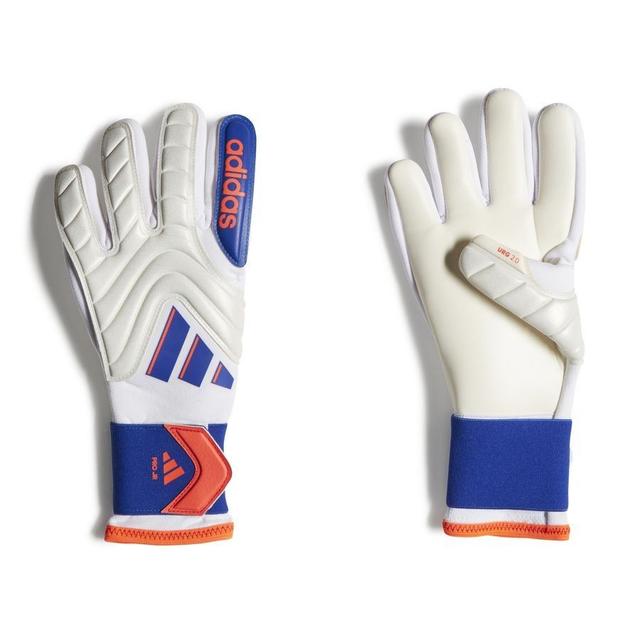 adidas Goalkeeper Gloves Copa Pro Advancement - White/lucid Blue/solar Red Kids, size 36 on Productcaster.