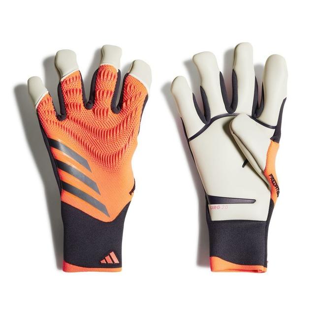 adidas Goalkeeper Gloves Predator Pro Hybrid Vivid Horizon - Turbo/aurora Black, size 7 on Productcaster.