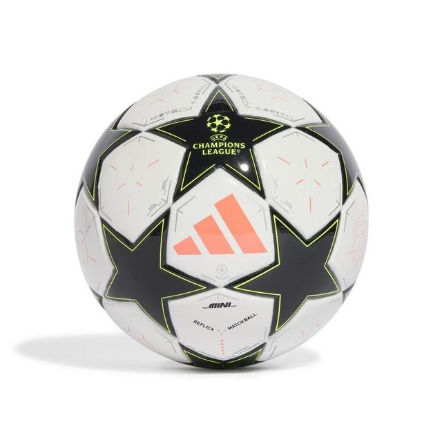 adidas Football Champions League 2024/25 Mini - White/black/platin Metallic/solar Yellow, size Ball SZ. 1 on Productcaster.